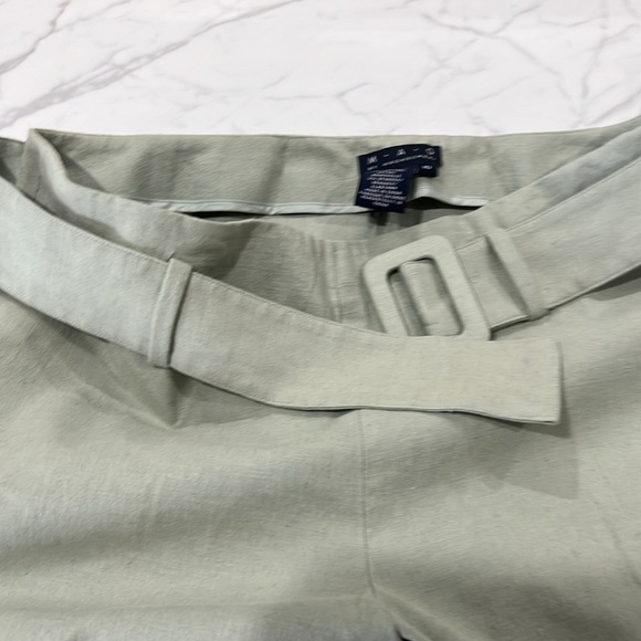 NWOT Magaschoni linen/cotton blend trousers with belt. - Picture 5 of 14